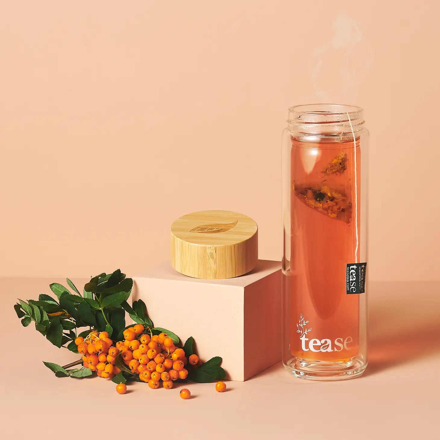 Glass Tea + Coffee Infuser Bottle